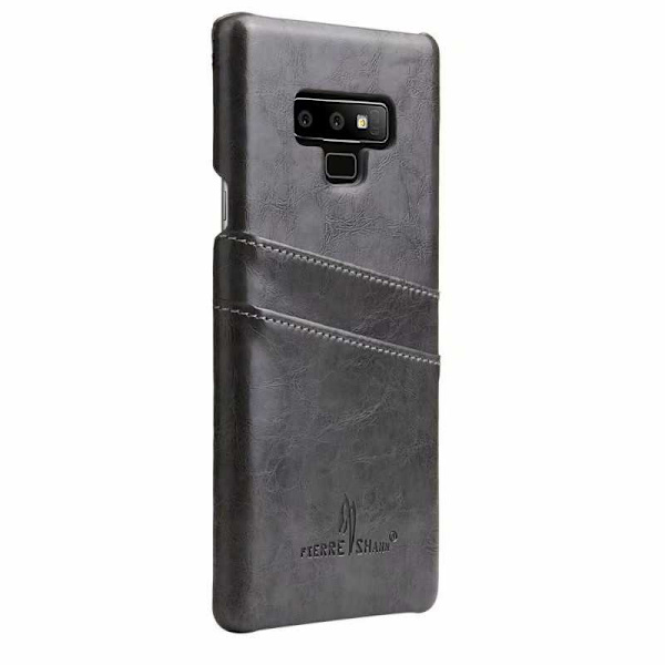 Samsung Note 9 stødabsorberende kortholder retro Black