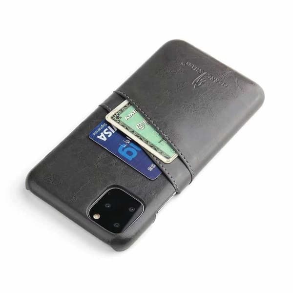 iPhone 11 Pro Max Skal Korthållare Retro Svart