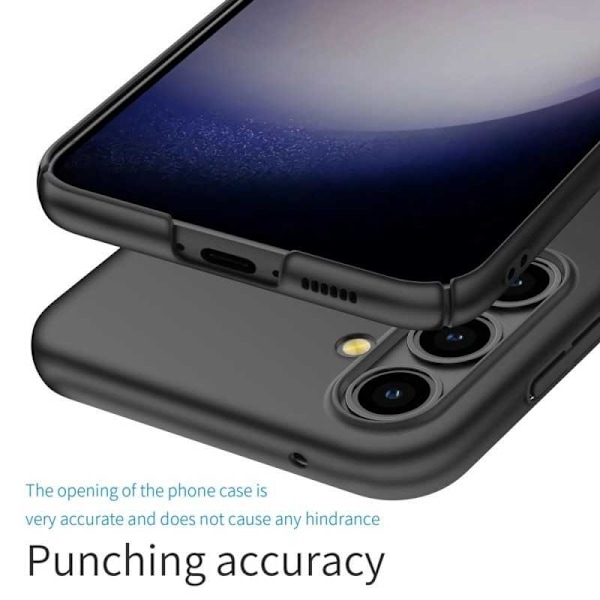 Samsung A15 5G Ultra-ohut kumipinnoitettu Mattavärinen Basic V2 Black