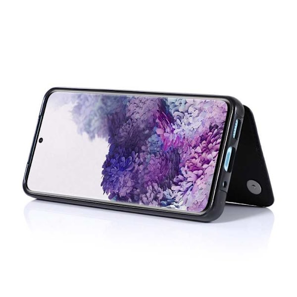 Samsung S20 Plus Shockproof Case Kortholder 3-POCKET Flippr V2 Black