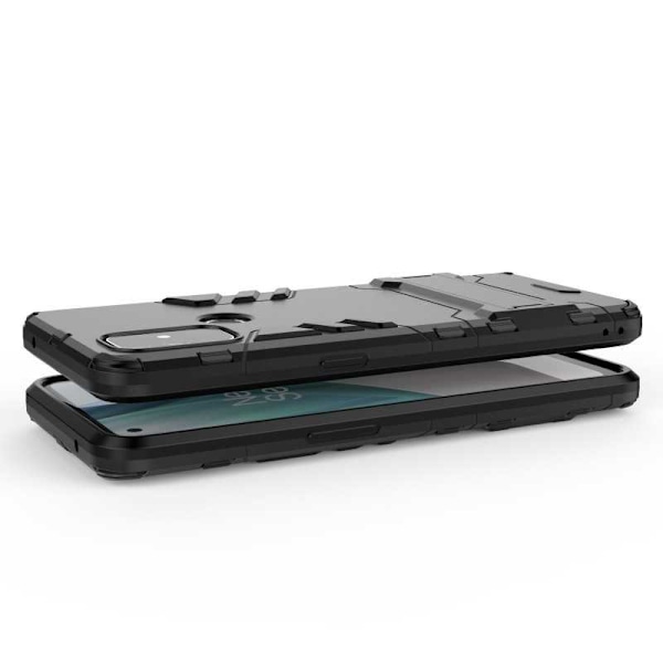 OnePlus Nord N10 iskunkestävä kotelo jalustalla ThinArmor Black