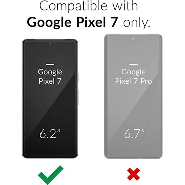 Google Pixel 7 stødabsorberende silikonetui Simple Transparent