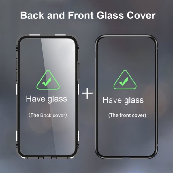 Samsung S20 Ultra Heltäckande Premium Skal Glassback V4 Transparent