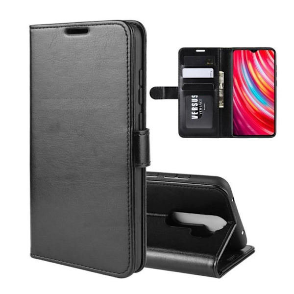 Xiaomi Redmi Note 8 Pro Pung-etui PU-læder 4 RUMMET Black