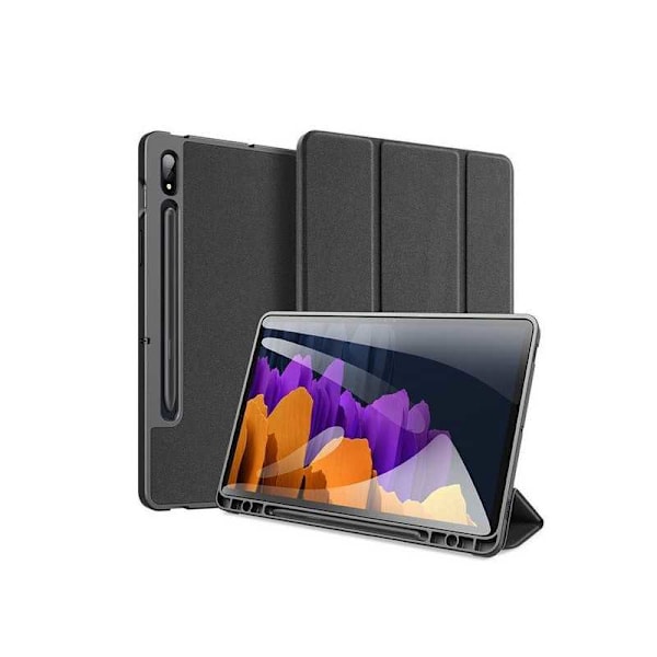 Samsung Tab S7 Plus / Tab S8 Plus 12.4 Fodral Dux Ducis Domo Svart Black