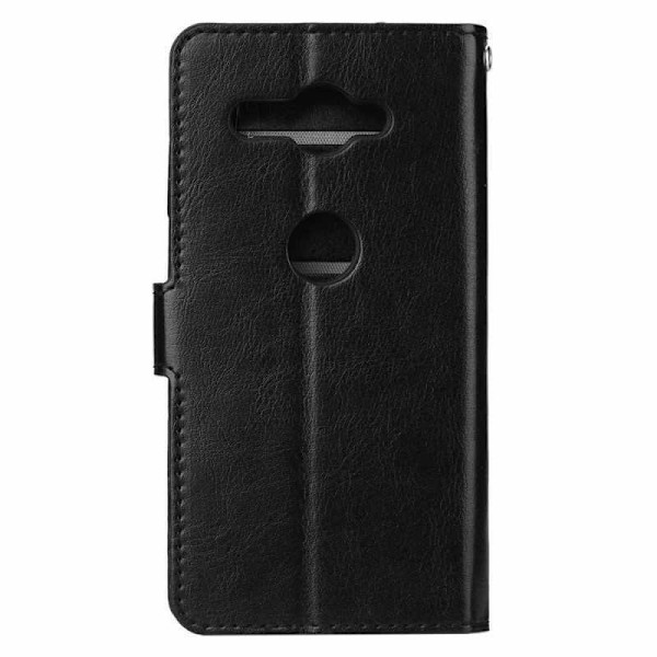 Xperia XZ2 Compact Plånboksfodral PU-Läder 4-FACK Svart