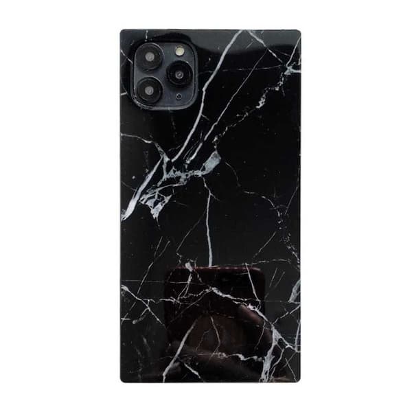 iPhone 11 Pro Max Stilrent Marmorskal Square Vit
