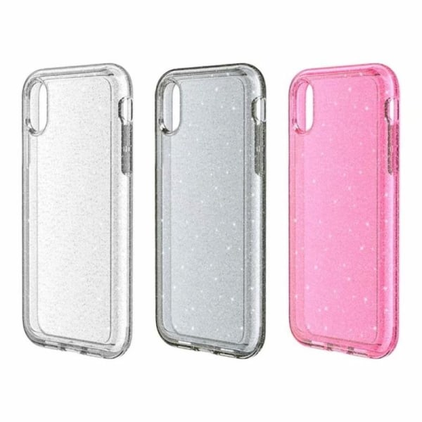 iPhone X / XS stødabsorberende mobilcover Sparkle Rosa