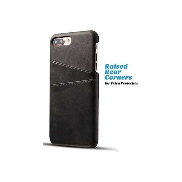 iPhone 7 Plus / 8 Plus stødabsorberende kortholder Retro V2 Black
