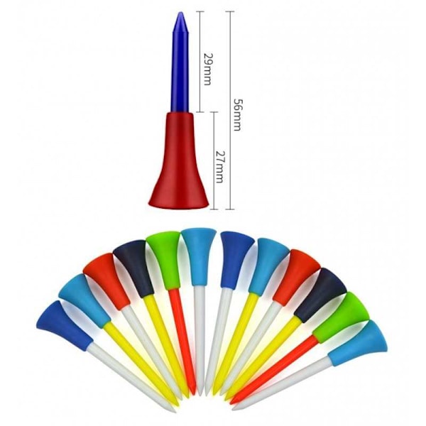 8-PACK Gummipeggar 56mm multifärg