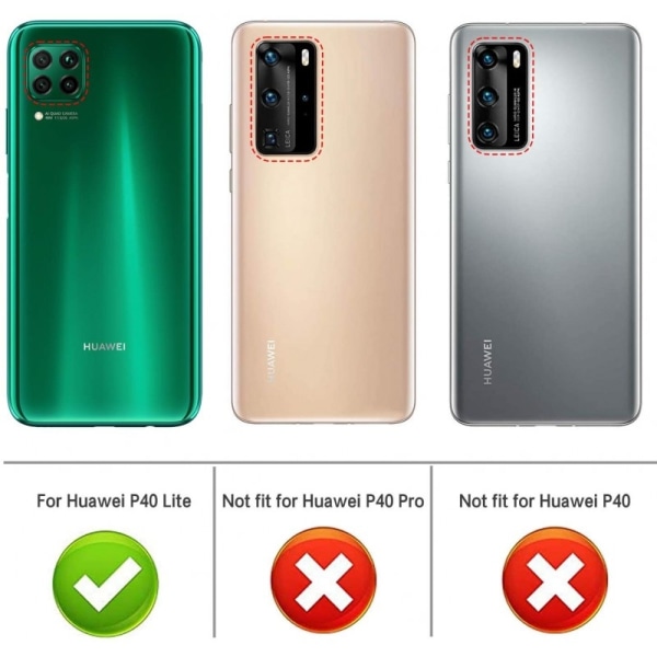 Huawei P40 Lite Iskunvaimennus Silicone Case Simple Transparent