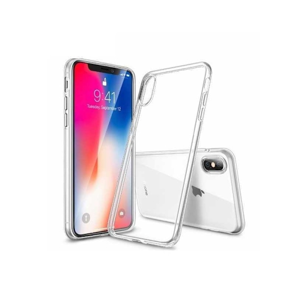 iPhone X stødabsorberende silikonetui Enkelt Transparent