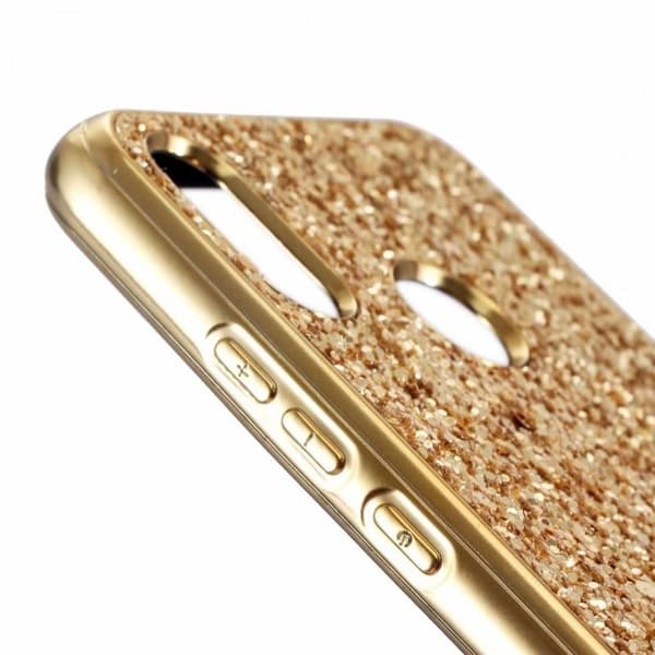Huawei P20 Lite Stötdämpande Glittrigt Premium Skal V2 Rosenguld