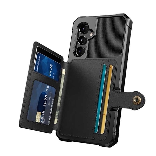 Samsung A13 5G / A04s Stöttåligt Premium Skal 4-FACK Solid V3 RFID Svart
