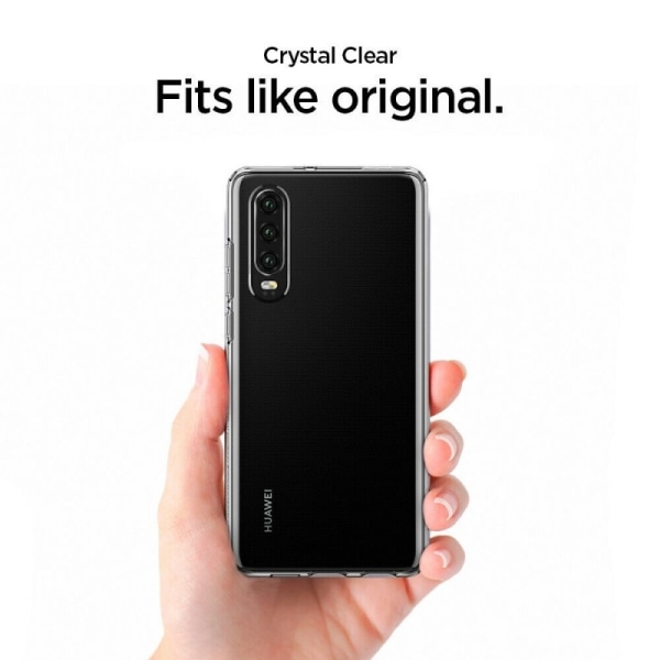 Huawei P30 Stöttåligt Genomskinligt Skal Simple Transparent