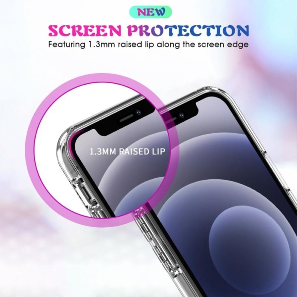 iPhone X / XS läpinäkyvä iskunvaimenninkotelo, MagSafe-yhteensop Transparent