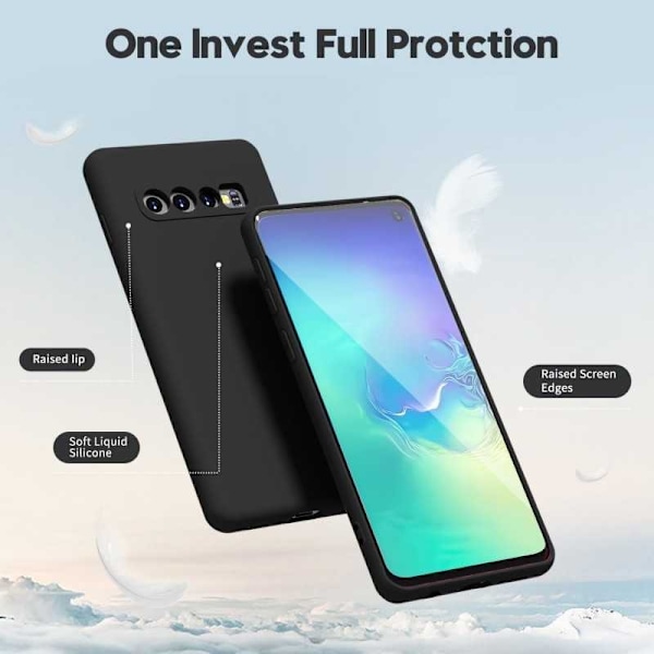 Samsung S10e Gummieret skalvæske - Sort