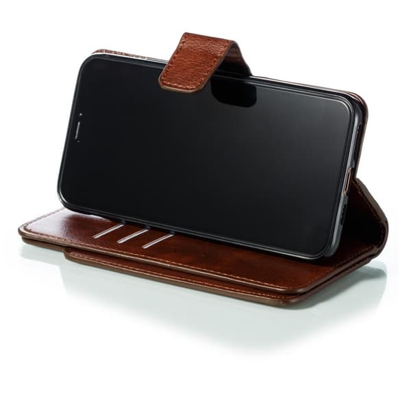 iPhone 11 Pro Max Praktisk Plånboksfodral med 12-Fack Array V4 - Brun