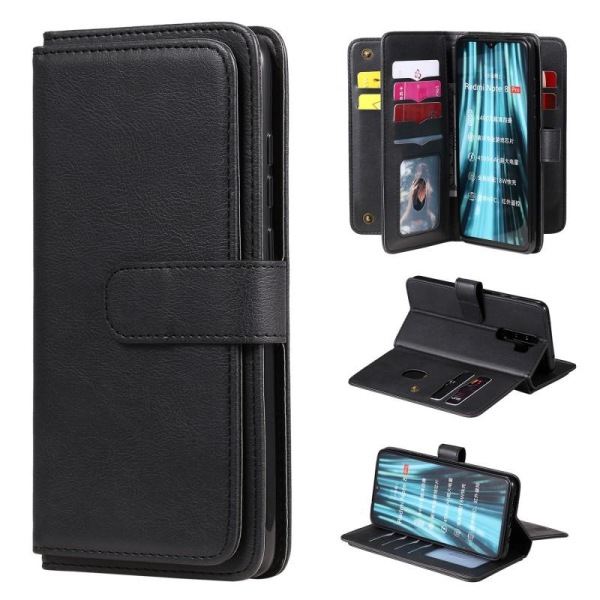 Käytännöllinen Redmi Note 8 Pro -lompakkokotelo 11-taskuisella A Black