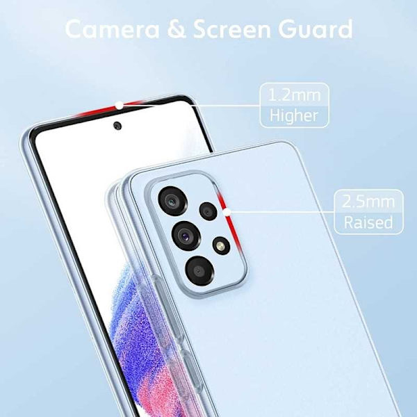 Samsung A23 5G stødabsorberende silikonetui Simple Transparent