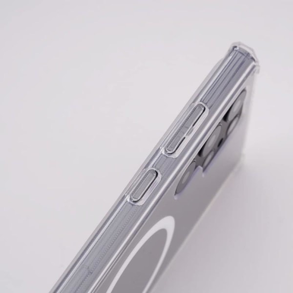 Samsung S22 Ultra gjennomsiktig støtdemperveske MagSafe-kompatib Transparent