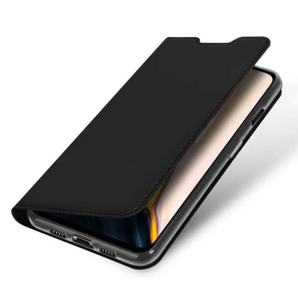 OnePlus 7 Flip Case Smooth -korttipaikka Black