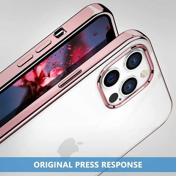 iPhone 12 Pro Iskunvaimennin kumikotelo Transparent