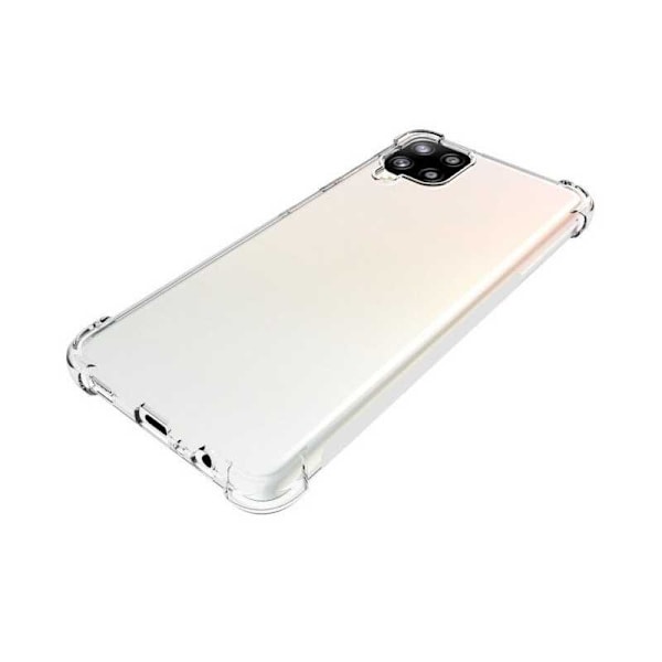 Samsung A12 stødabsorberende silikone Shell Shockr Transparent