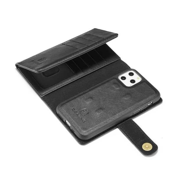 iPhone 11 Pro Max 14-taskuinen magneettinen mobiililompakko DG.Ming V2 Black