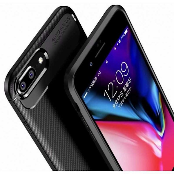 iPhone 8 Plus iskunkestävä suojus FullCarbon V4 Black