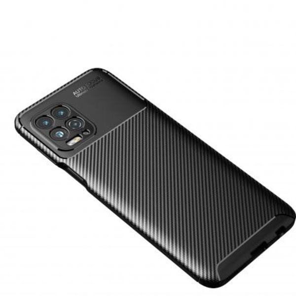 Motorola Moto G100 Stöttåligt Skal FullCarbon V4 Svart