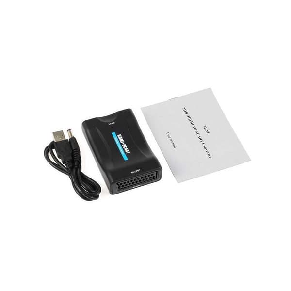 HDMI-SCART-sovitin/-muunnin Black