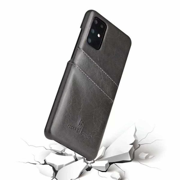 Samsung S22 Mobilskal Korthållare Retro Svart