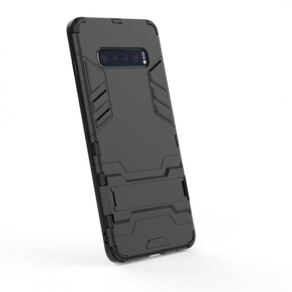Samsung S10 Plus iskunkestävä kotelo jalustalla ThinArmor Black