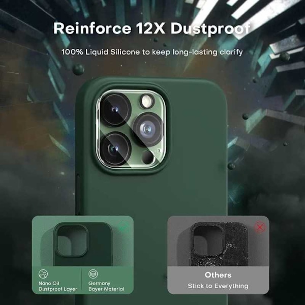 Kuminen iskunkestävä kotelo iPhone 11 Pro Max- vihreä