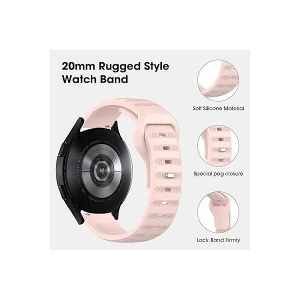 Universal Durable Armbånd Titan's Grip 22mm - Lyserød