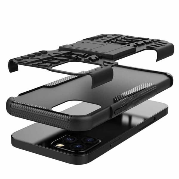 iPhone 13 Pro Max Stöttåligt Skal med Stöd Active Black