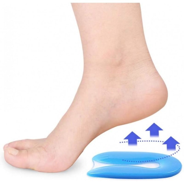 2-pakke sko indsæt fodbed lettelse op hælspur Blue Variant 3