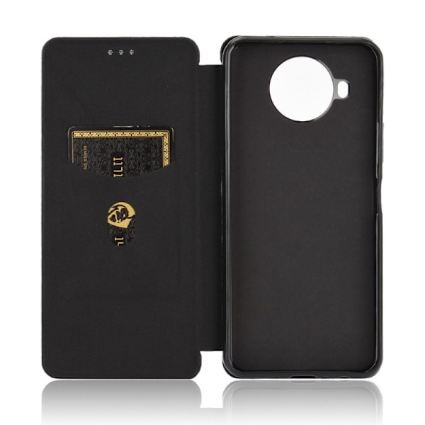 Nokia 8.3 Flip Case Cardrum CarbonDreams Black