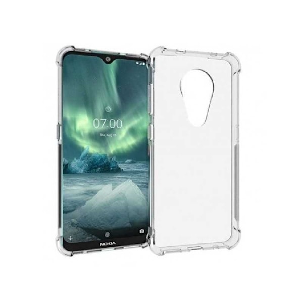 Nokia 7.2 Stødabsorberende Silikone Shell Shockr Transparent