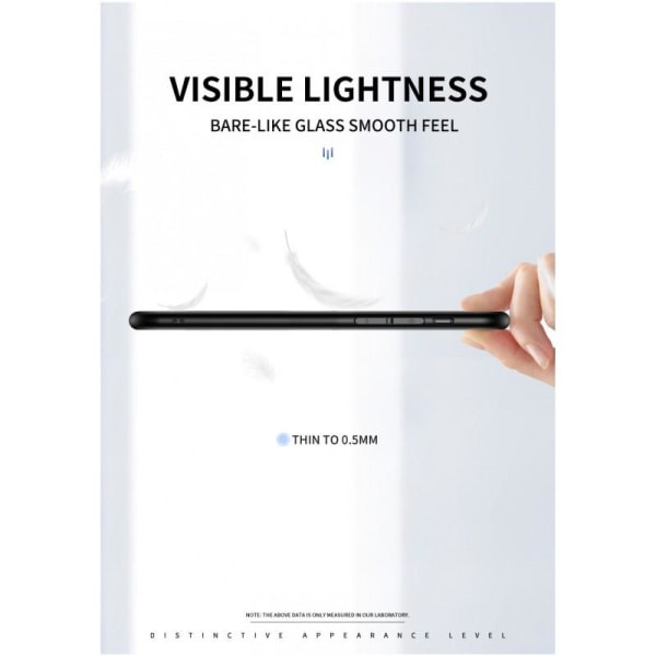 Google Pixel 4 Marmorskal 9H Härdat Glas Baksida Glassback V2 White Vit