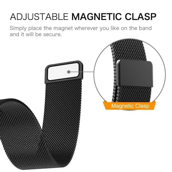 Samsung Galaxy Fit2 Armband Milanesisk Loop Black