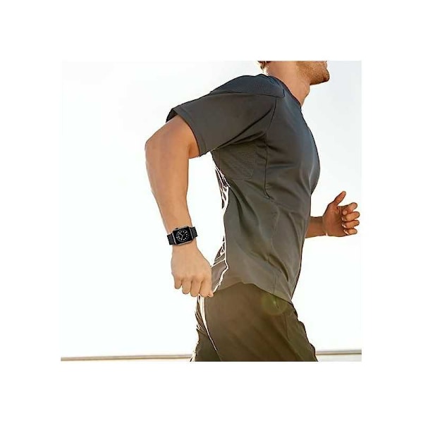 Apple Watch 42/44/45/49 mm armbånd PU-læder med magnetlås Nordcell™ Black