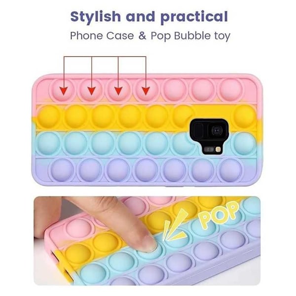 Samsung S9 Suojakuori Fidget Toy Pop-It V2 Multicolor