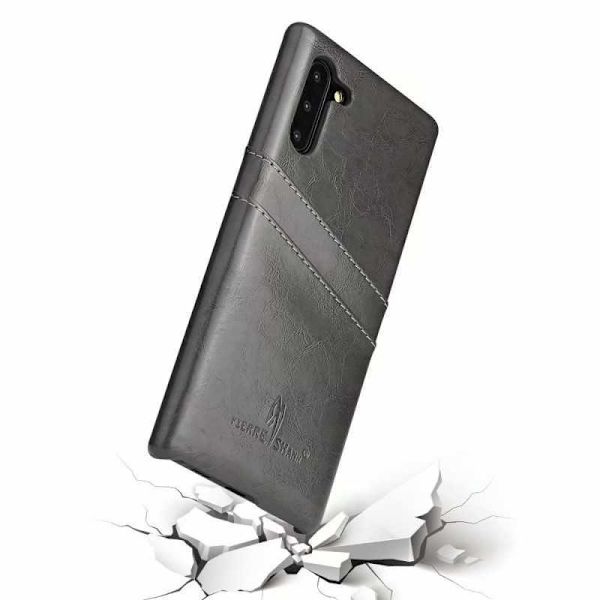 Samsung Note 10 stødabsorberende kortholder retro Black