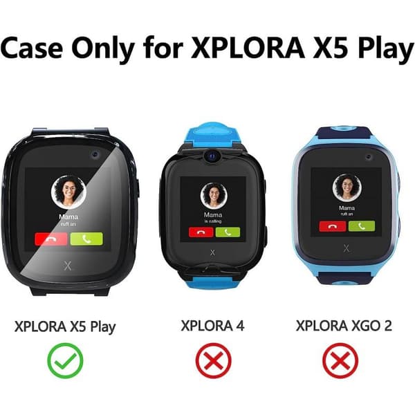 Xplora 5 Play Heltäckande Skal med 9H Härdat Glas Transparent