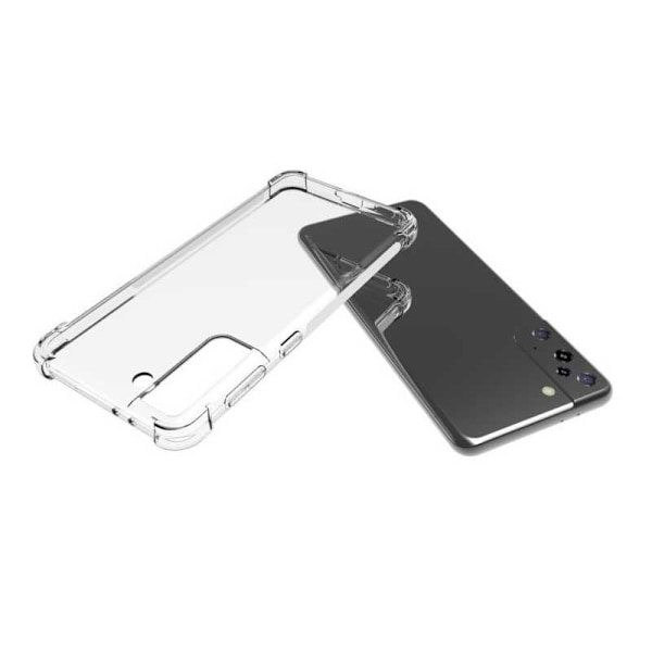 Samsung S21 Plus stødabsorberende silikone Shell Shockr Transparent