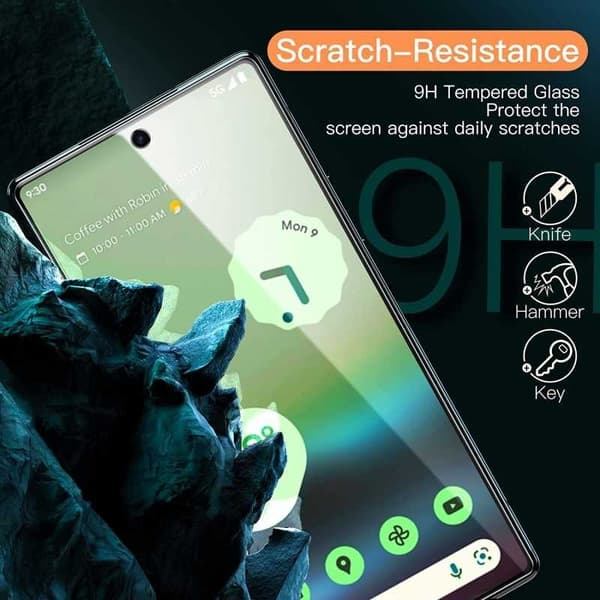 2-PACK Google Pixel 7A Karkaistu lasi 0,26mm 2,5D 9H Transparent