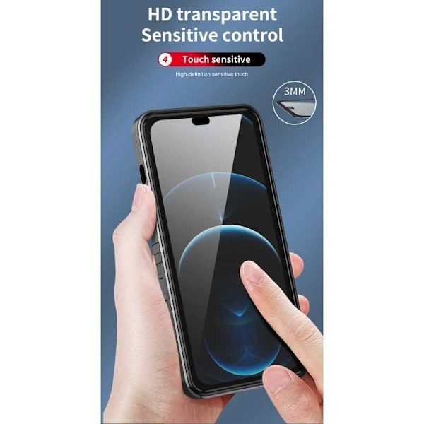 iPhone 14 Pro Max Comprehensive Premium 3D -kotelo ThreeSixty CamShield Black