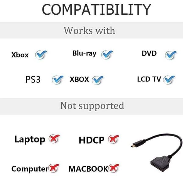 HDMI Splitter -sovitin Black